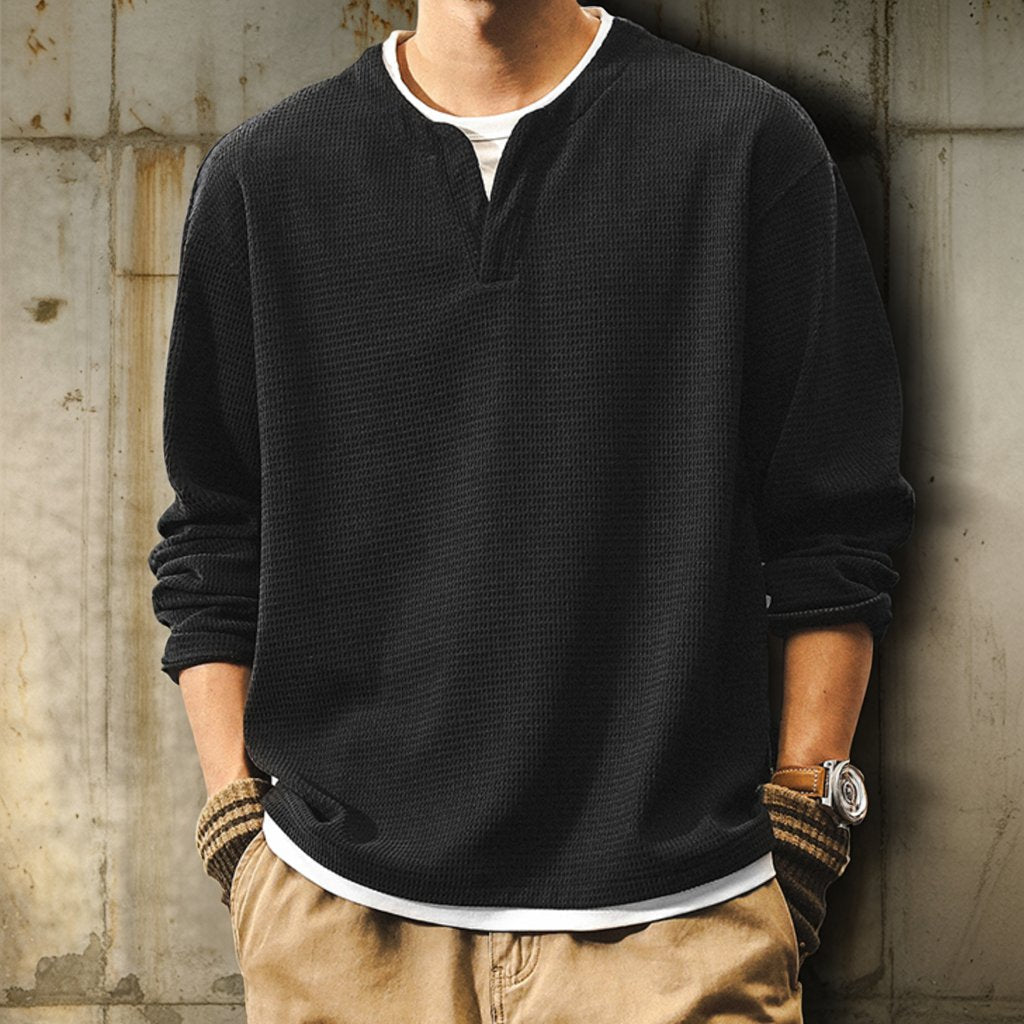 ワッフルロングスリーブシャツ