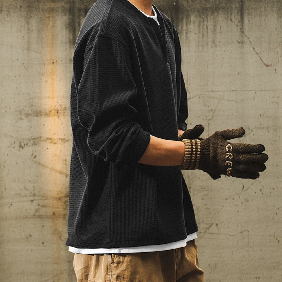 ワッフルロングスリーブシャツ