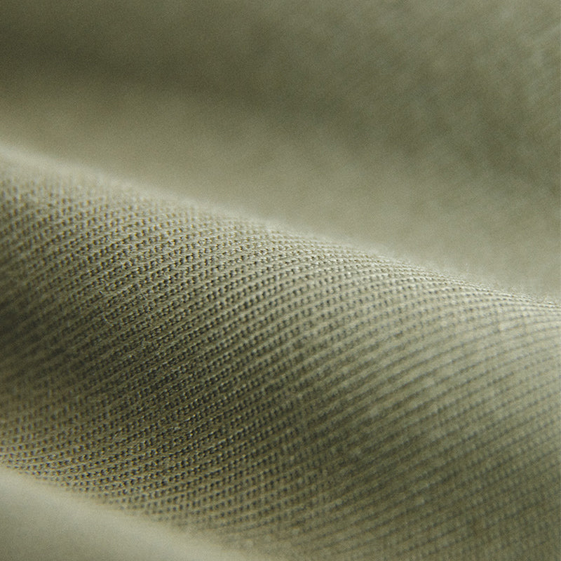 オリーブ シン コットンステンカラーコート