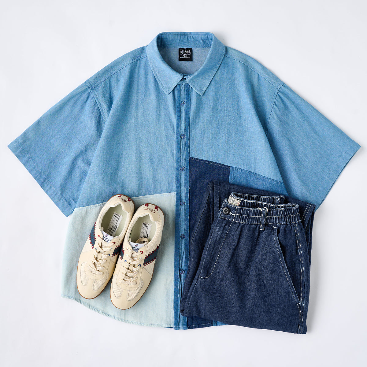 カズ ユーティリティデニムパンツ