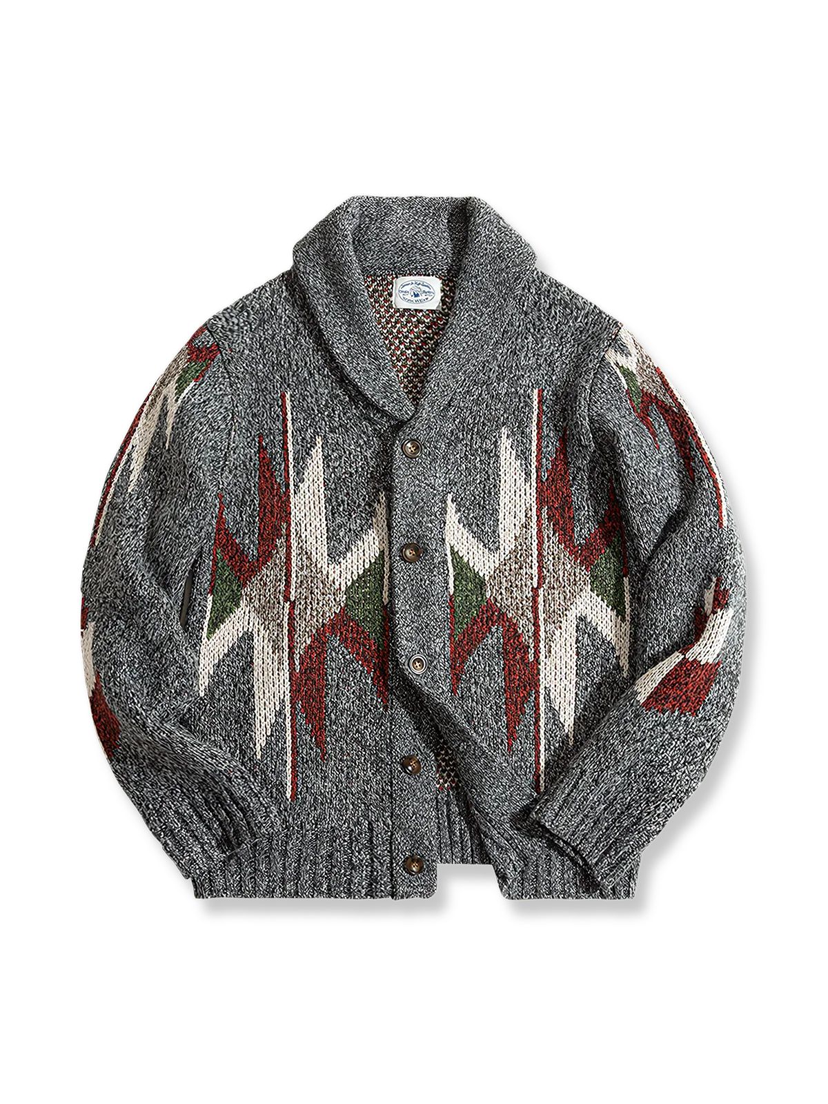 アーロン ネイティブ パターン ショールカーディガン