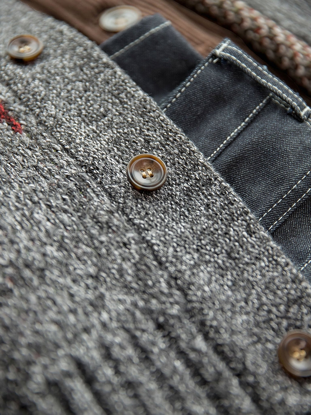 アーロン ネイティブ パターン ショールカーディガン