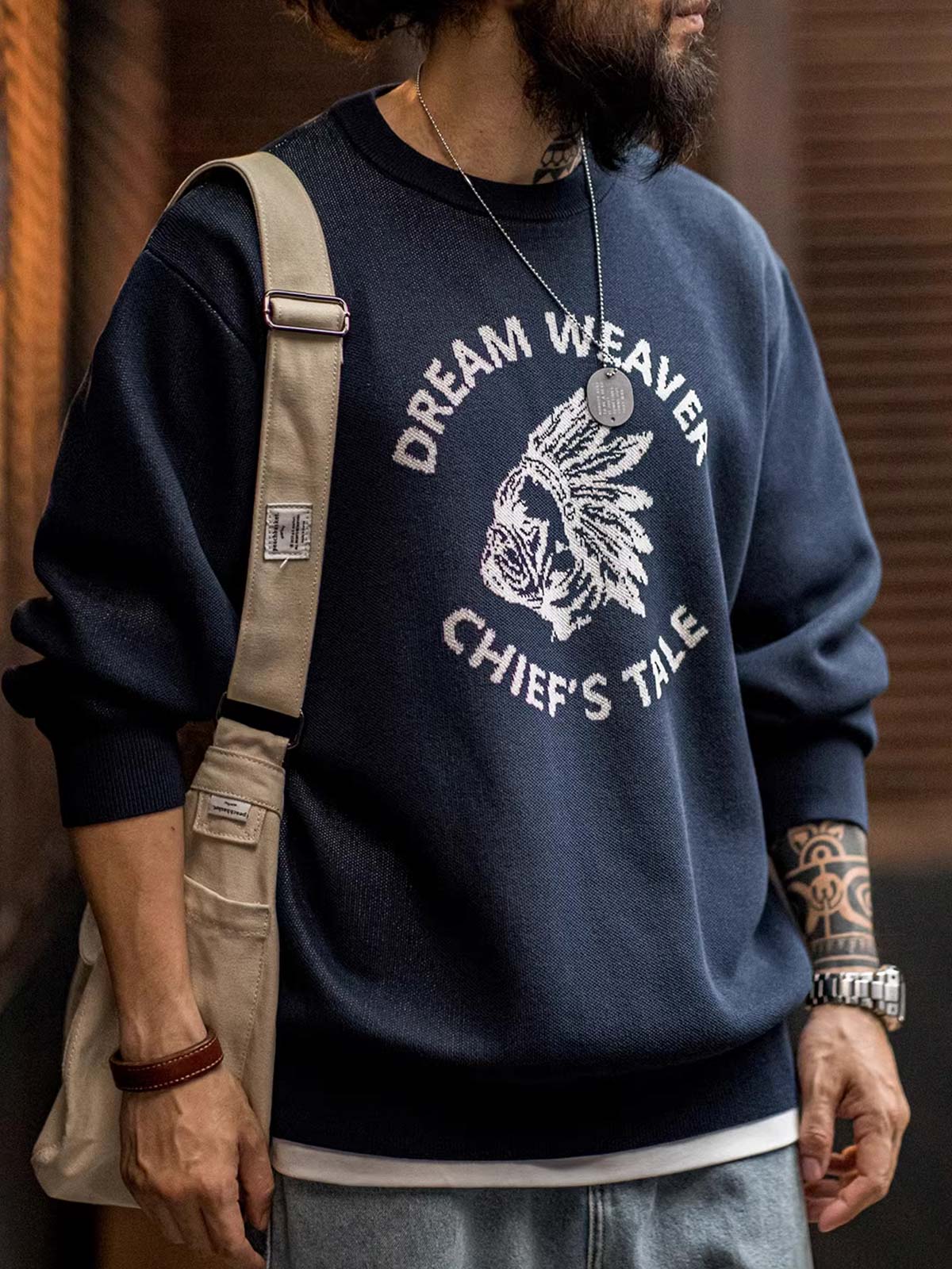 カイ トライバル グラフィック スウェットシャツ