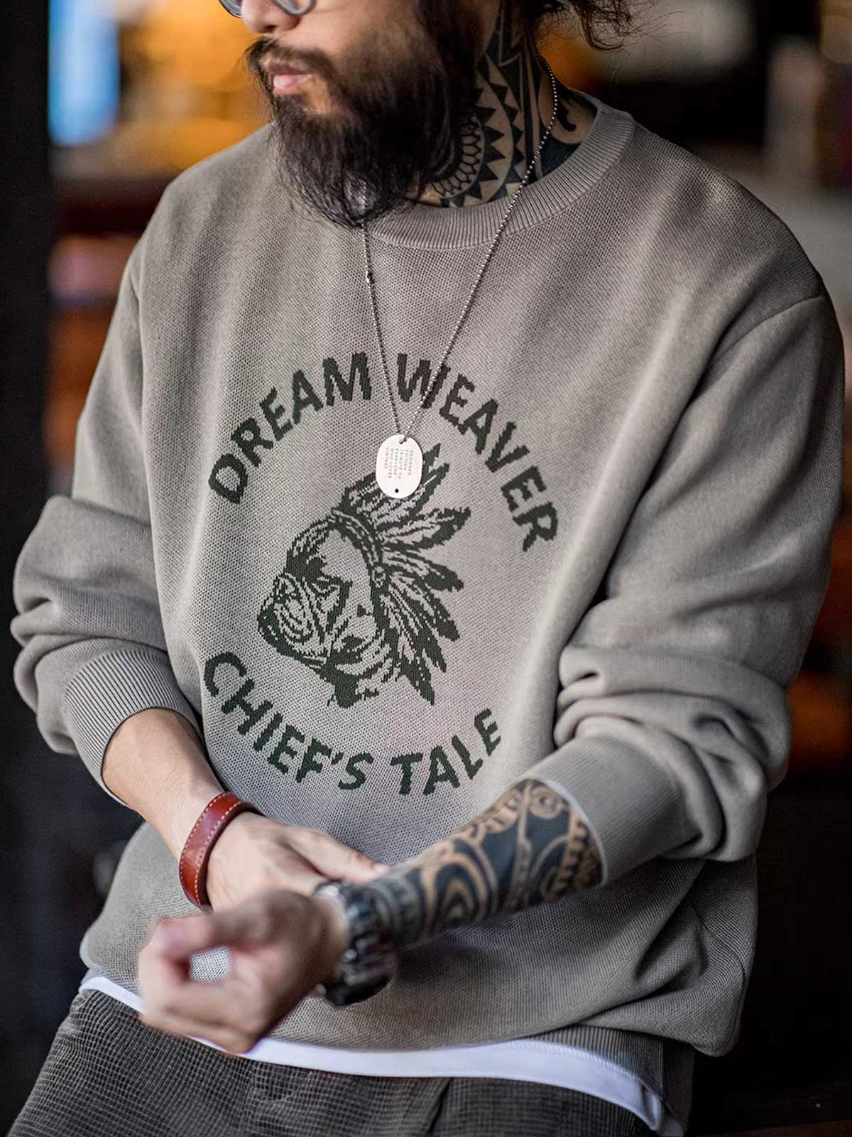 カイ トライバル グラフィック スウェットシャツ