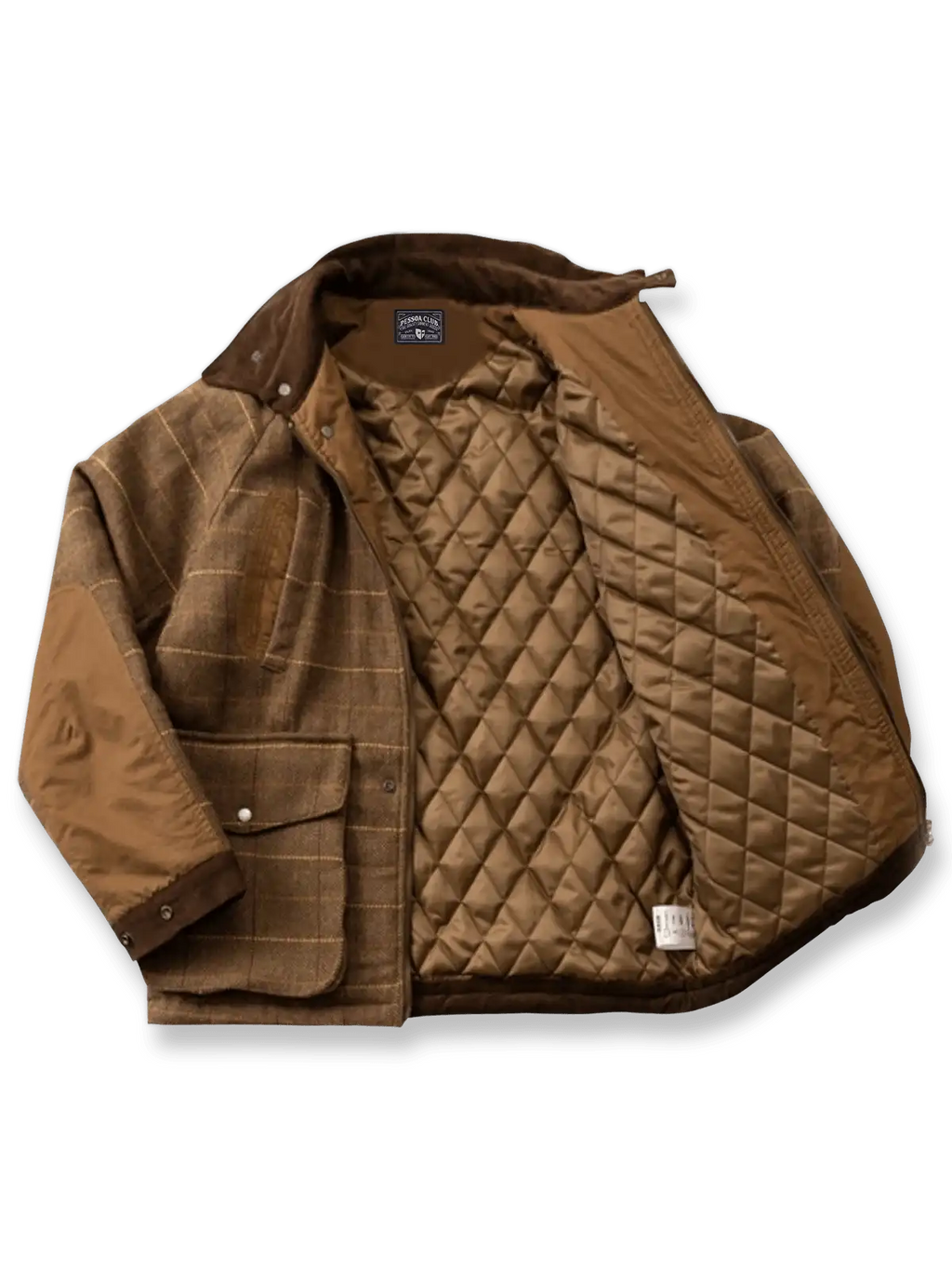 ブラウンセイジチェックジャケット