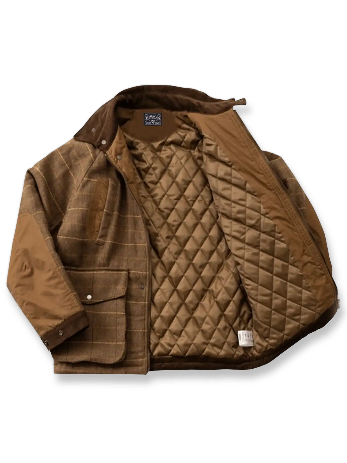 ブラウンセイジチェックジャケット