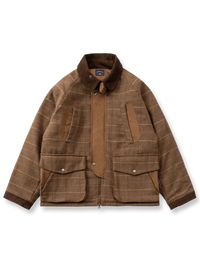 ブラウンセイジチェックジャケット