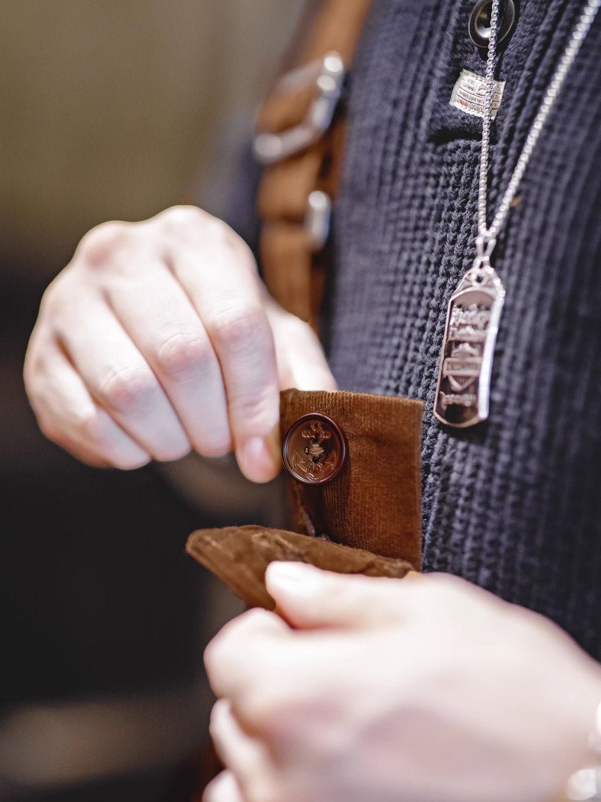 ハル ブラウン コーデュロイ オーバーオール