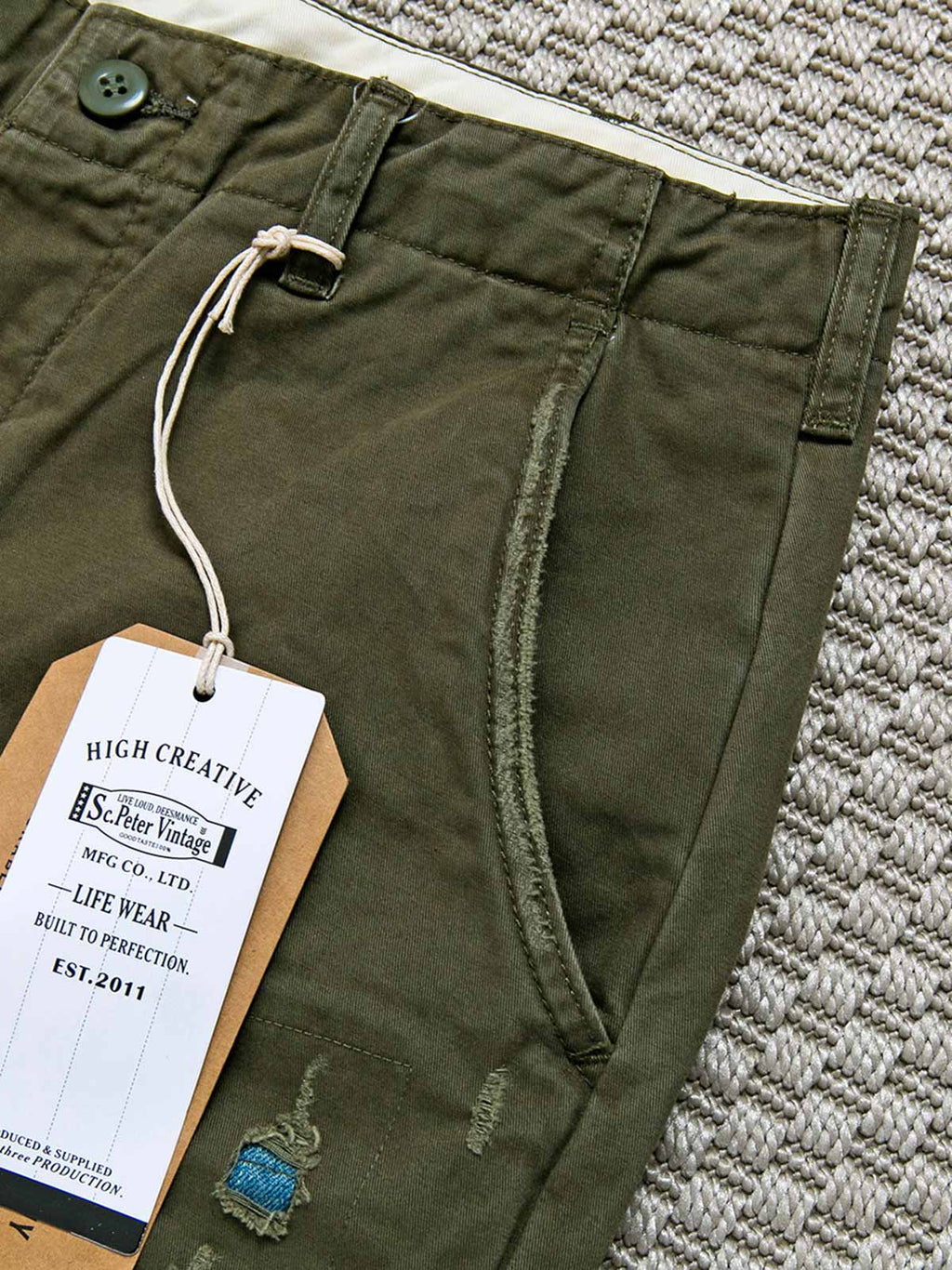 ソウ パッチワーク カーゴパンツ