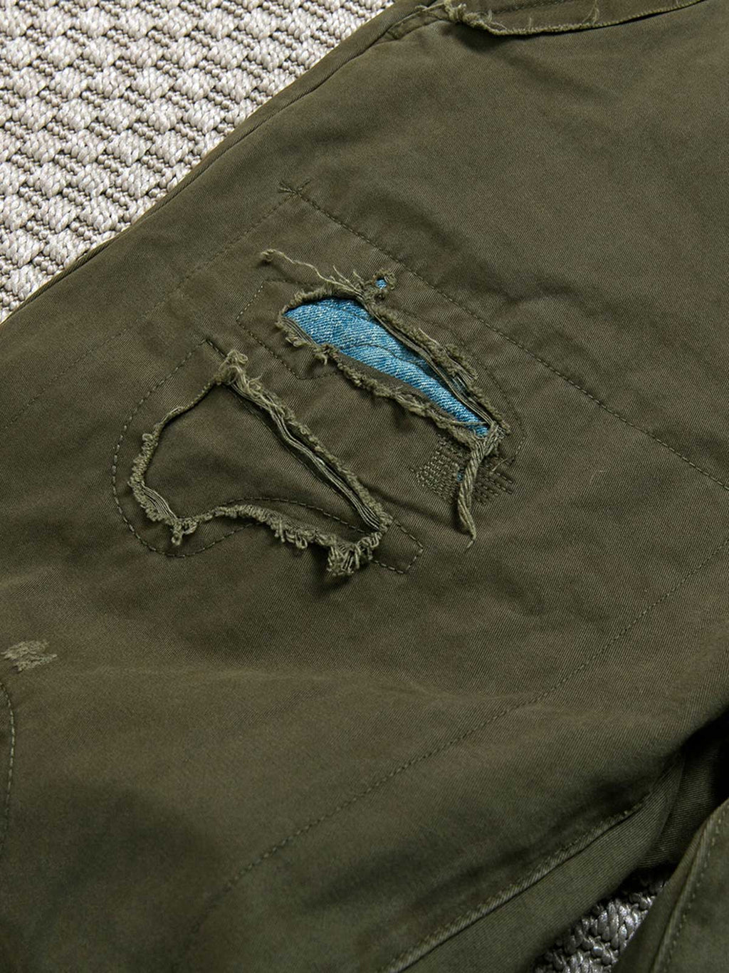 ソウ パッチワーク カーゴパンツ