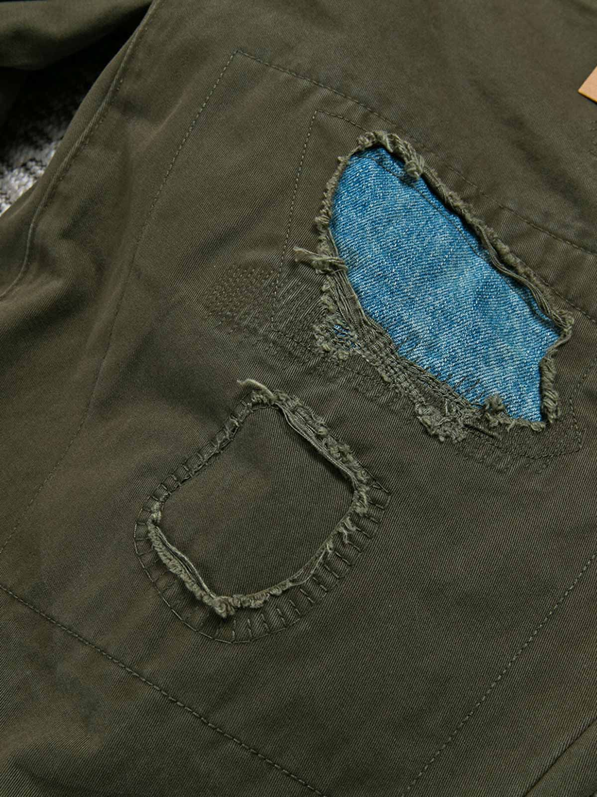 ソウ パッチワーク カーゴパンツ