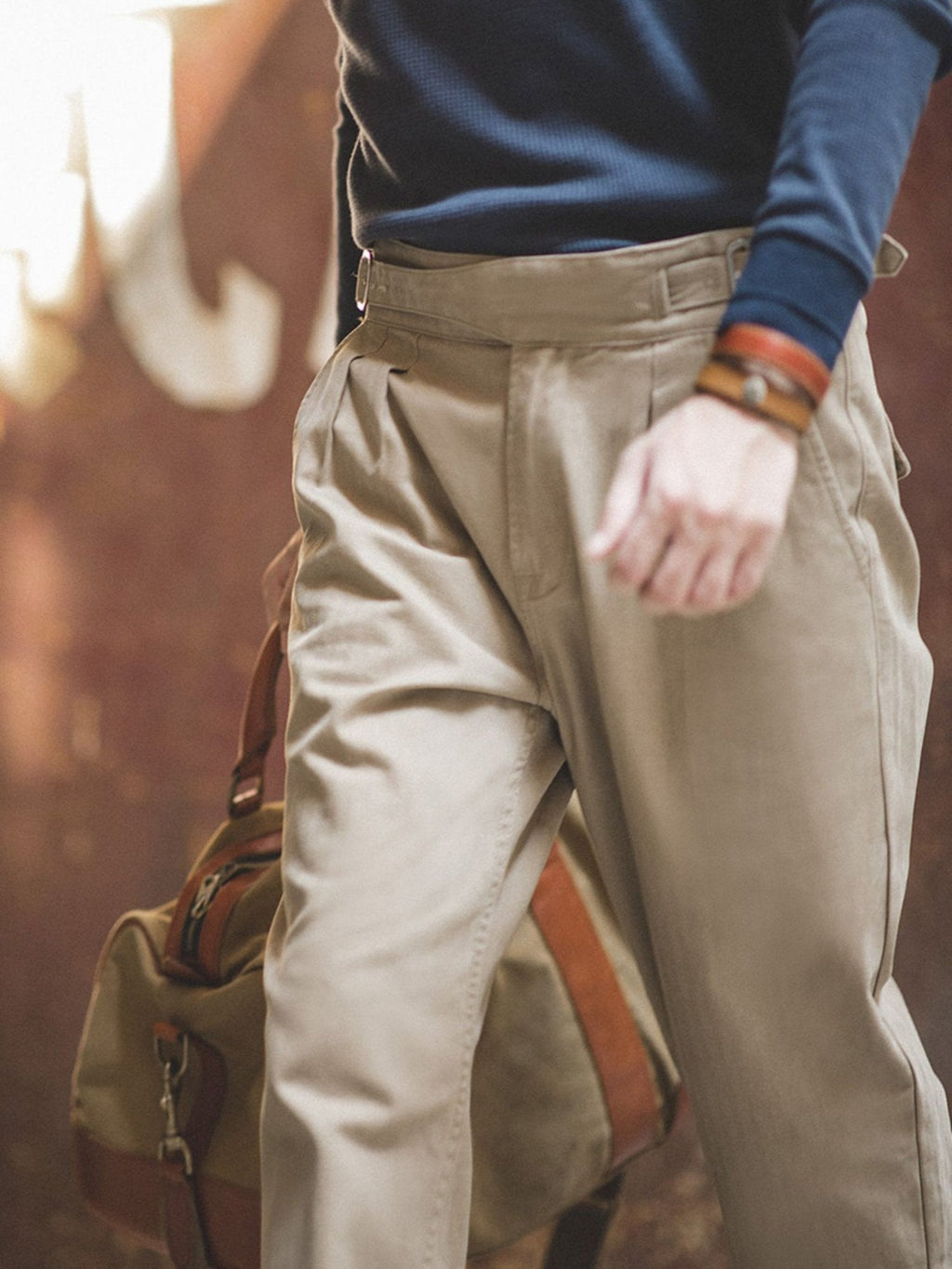 レン ワイドテーパード カーゴパンツ