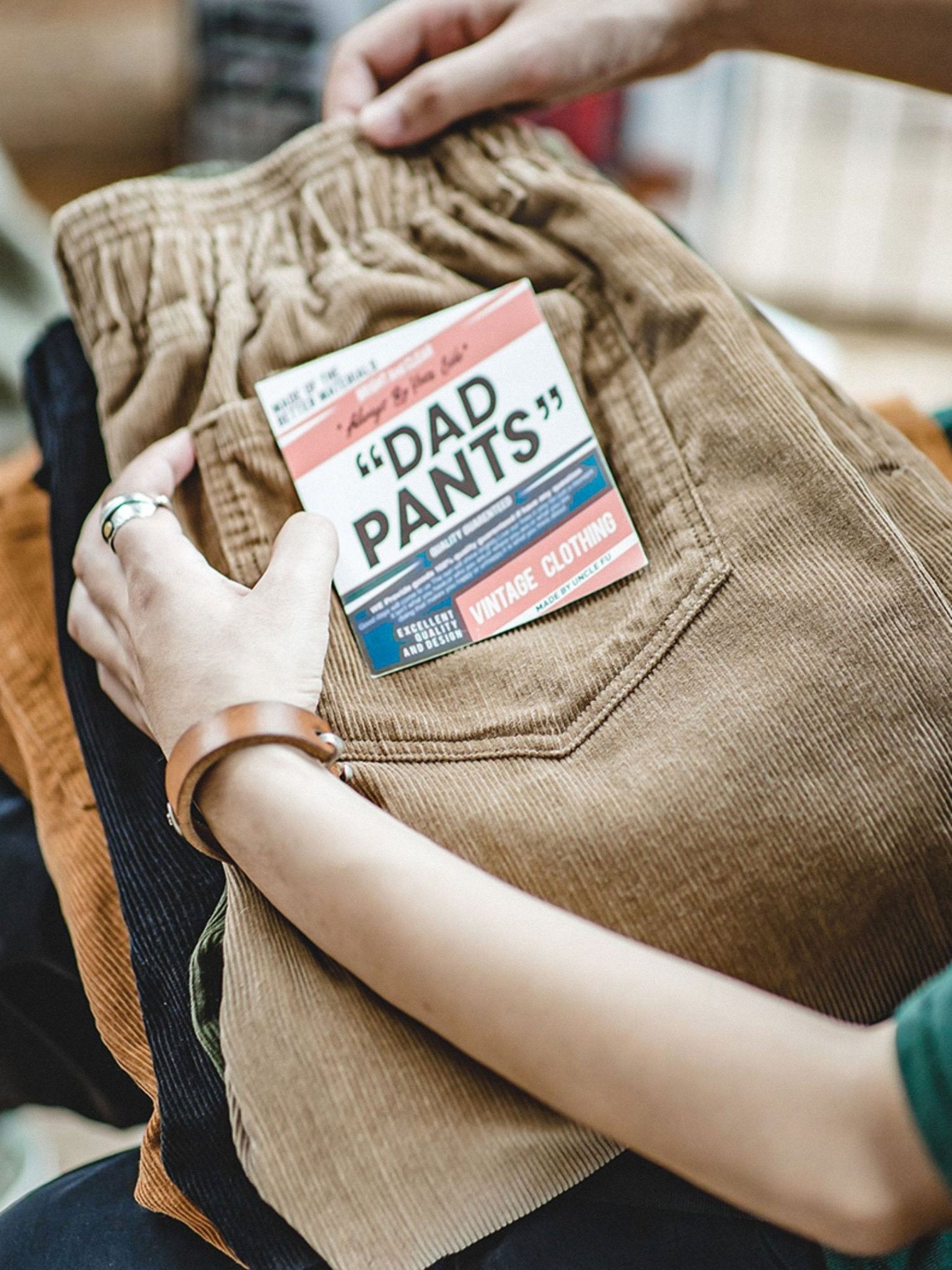 コーデュロイリラックススラックス