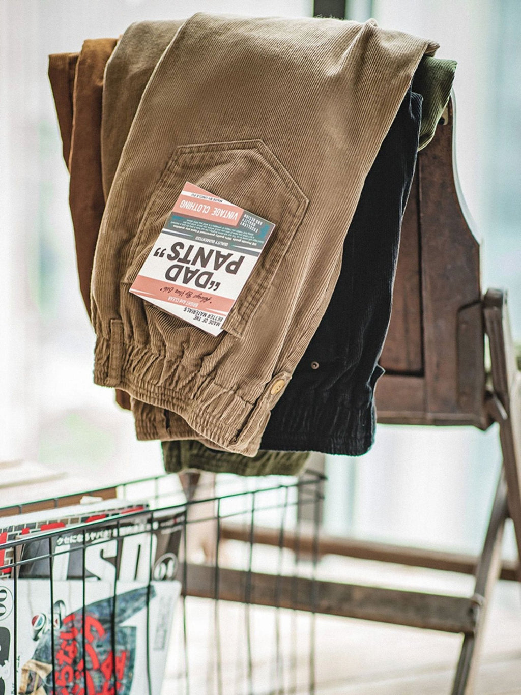 コーデュロイリラックススラックス