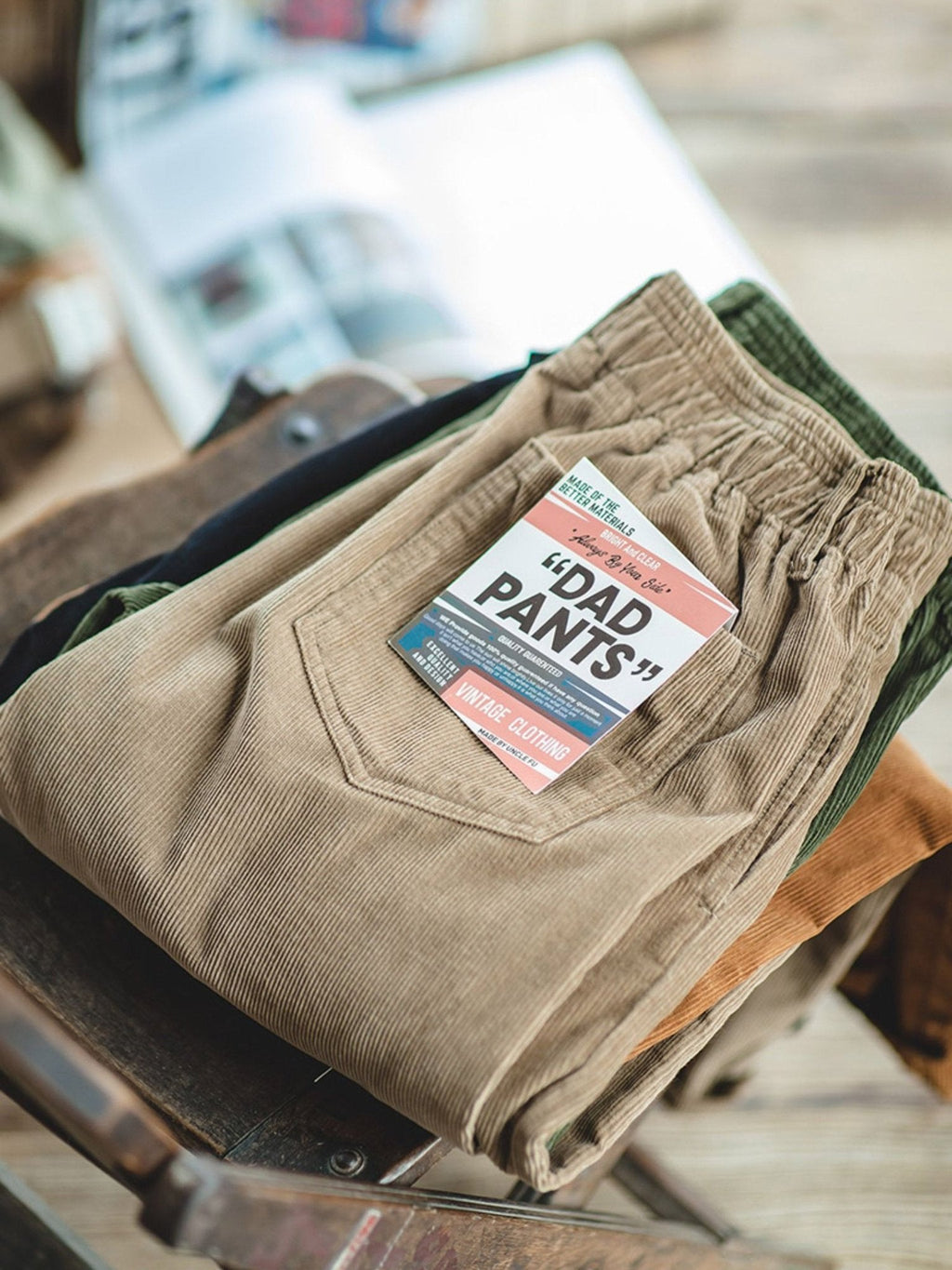 コーデュロイリラックススラックス