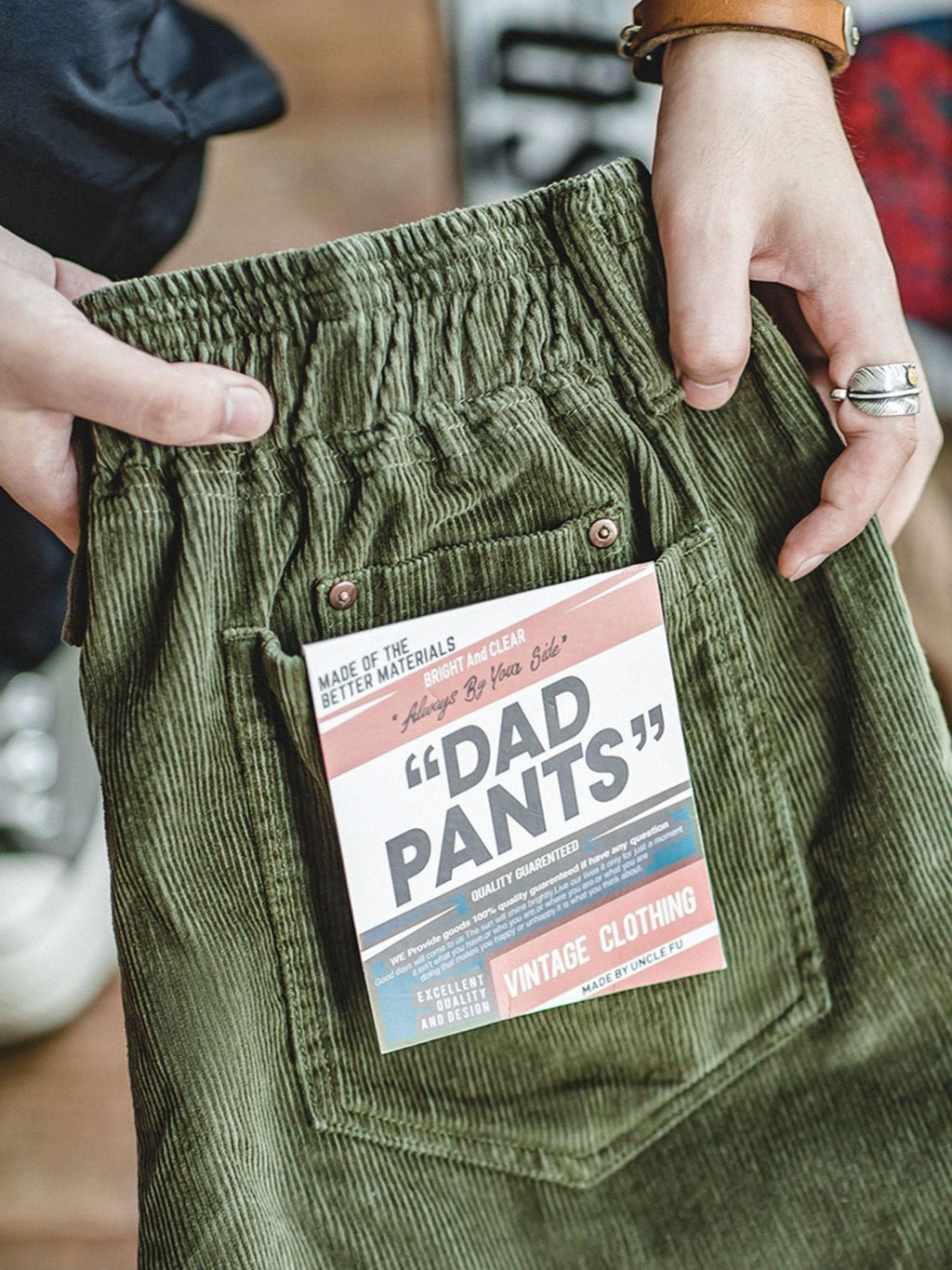 コーデュロイリラックススラックス