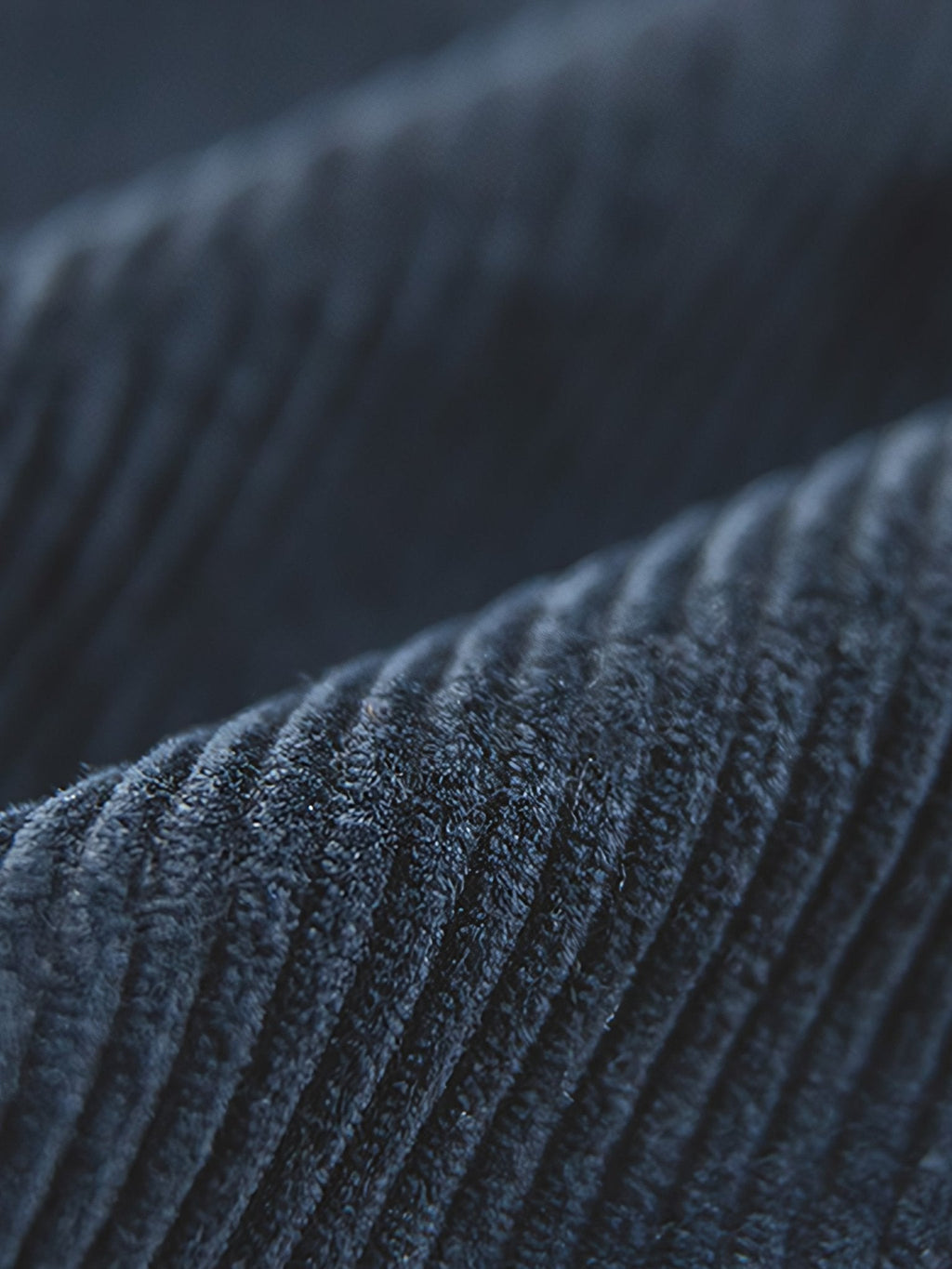 ネイビーハルバートコーデュロイコート