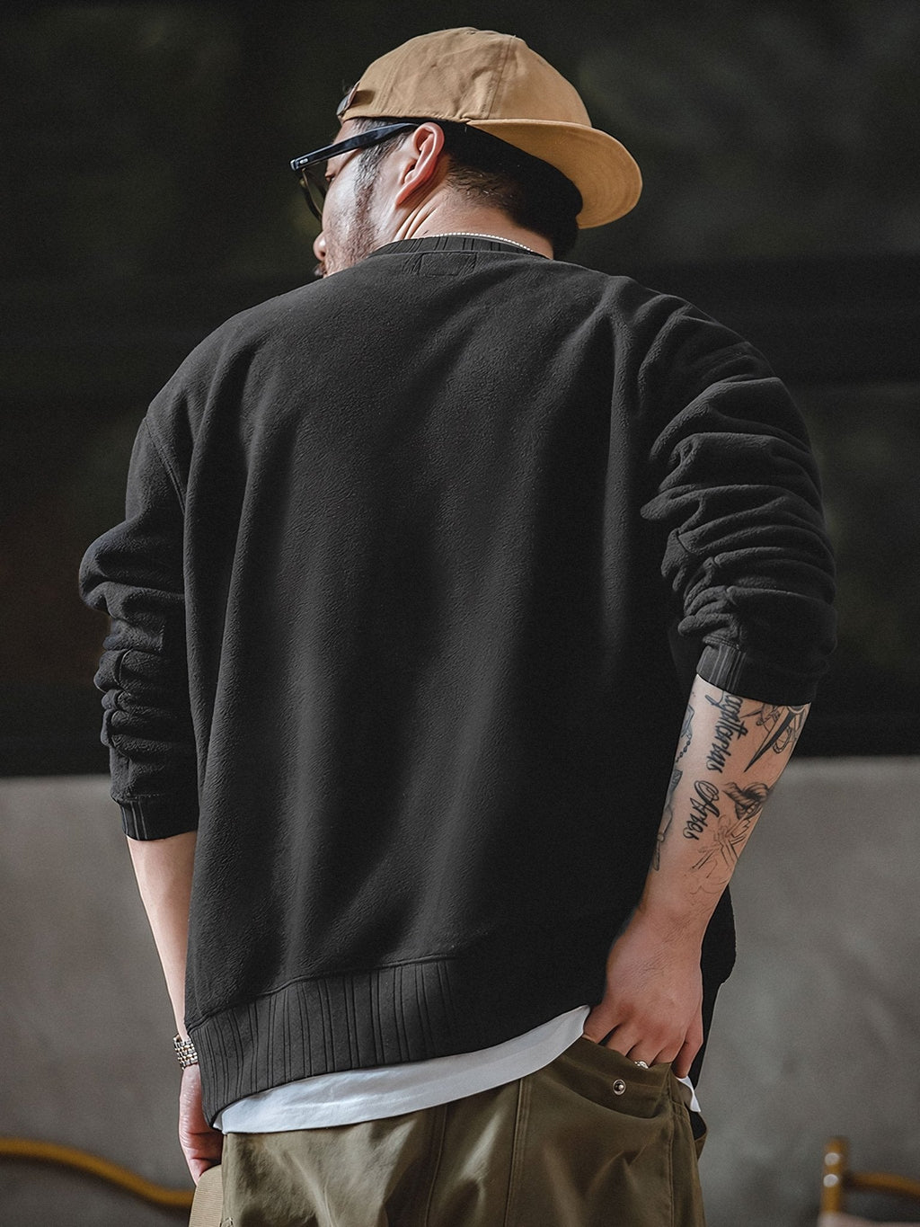 レン クルーネック フリーススウェット