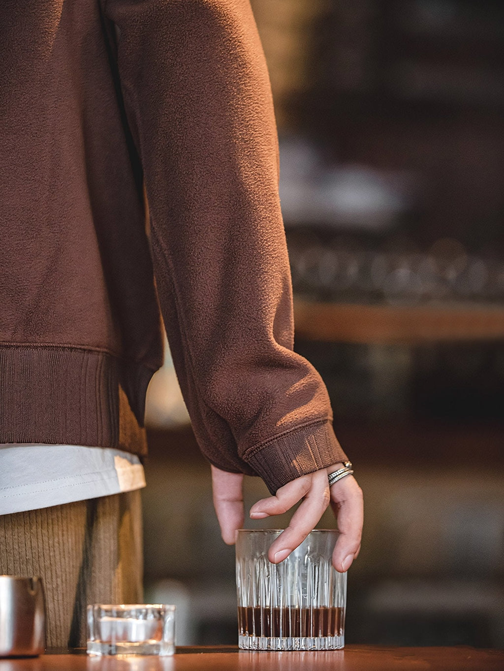 レン クルーネック フリーススウェット