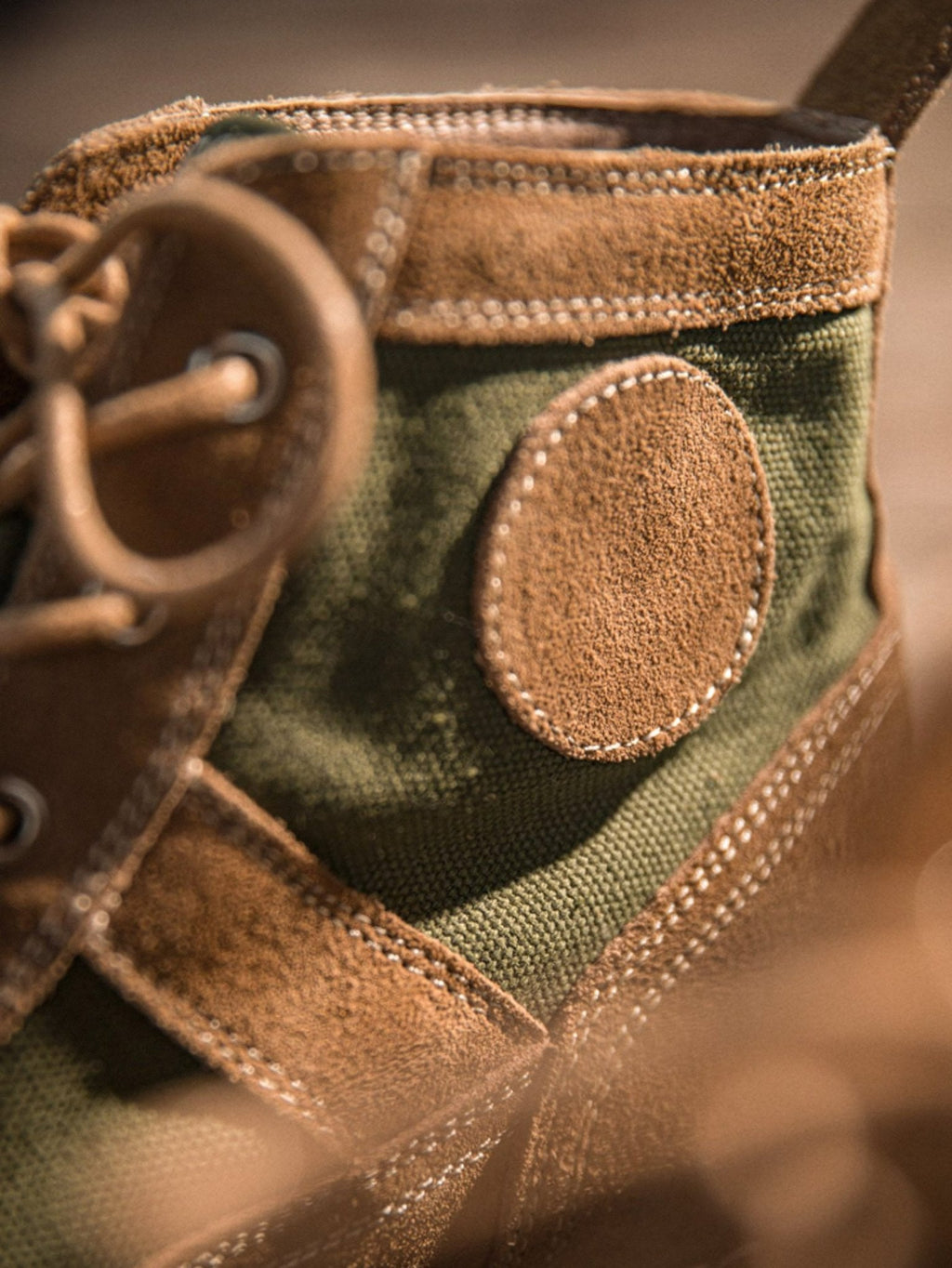 ケンジ オリーブ スエードブーツ