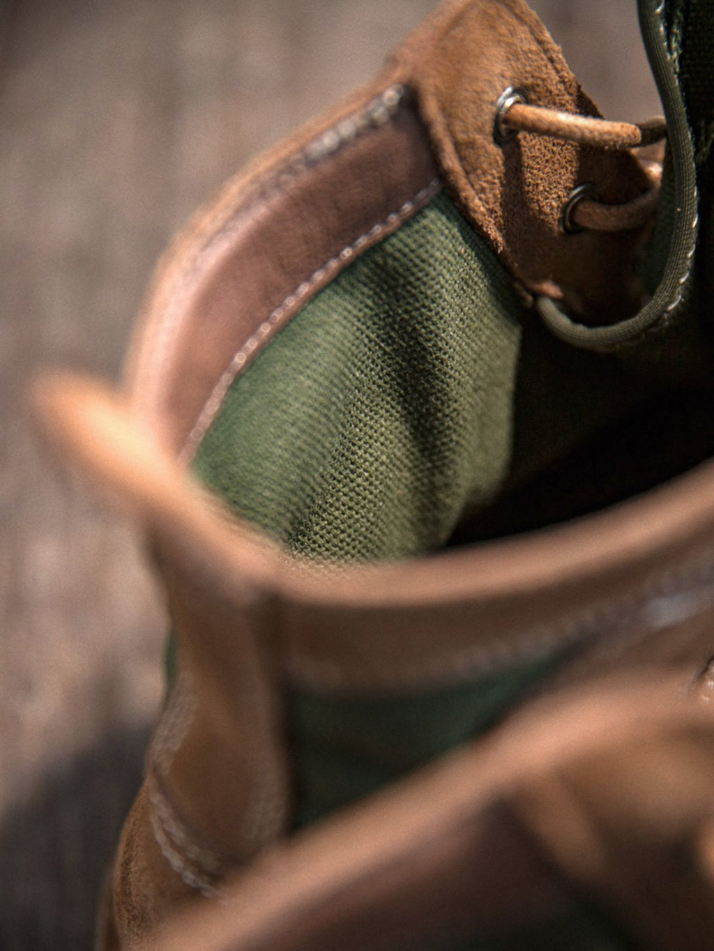 ケンジ オリーブ スエードブーツ