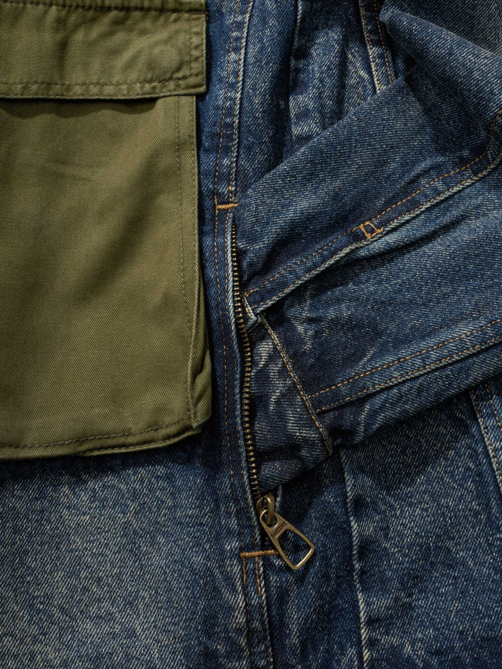 ブルーリクミリタリーデニムジャケット