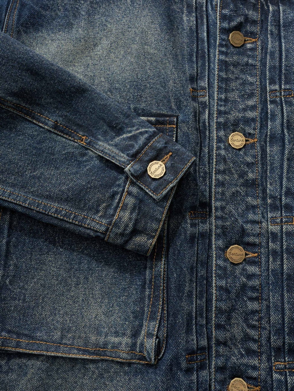 ブルーリクミリタリーデニムジャケット