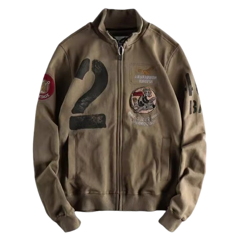 ケン ミリタリー パッチ ジップジャケット