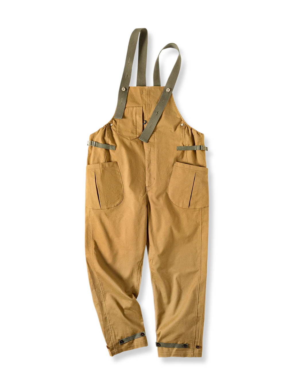 タケ ベージュ ワークオーバーオール