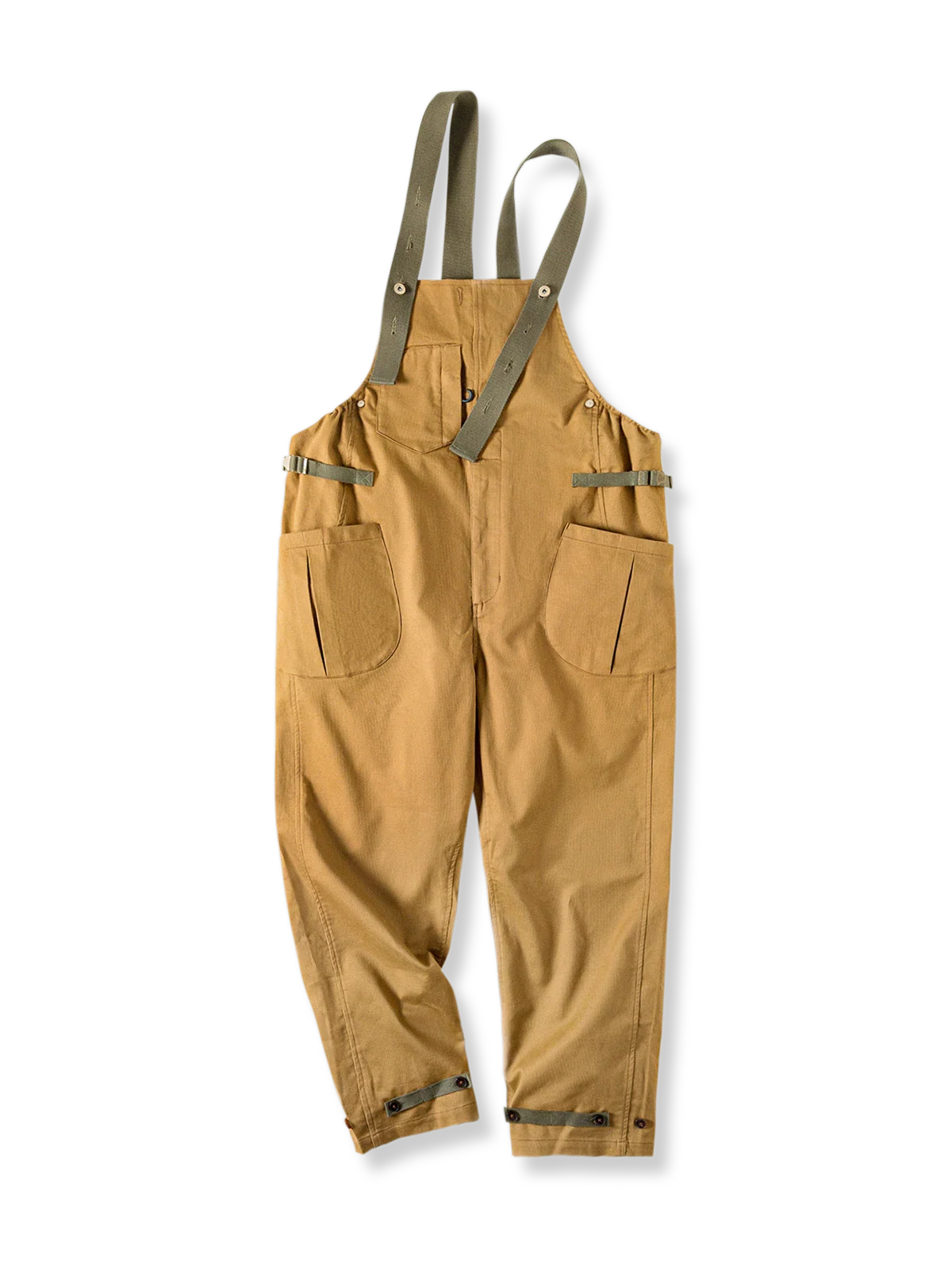 タケ ベージュ ワークオーバーオール