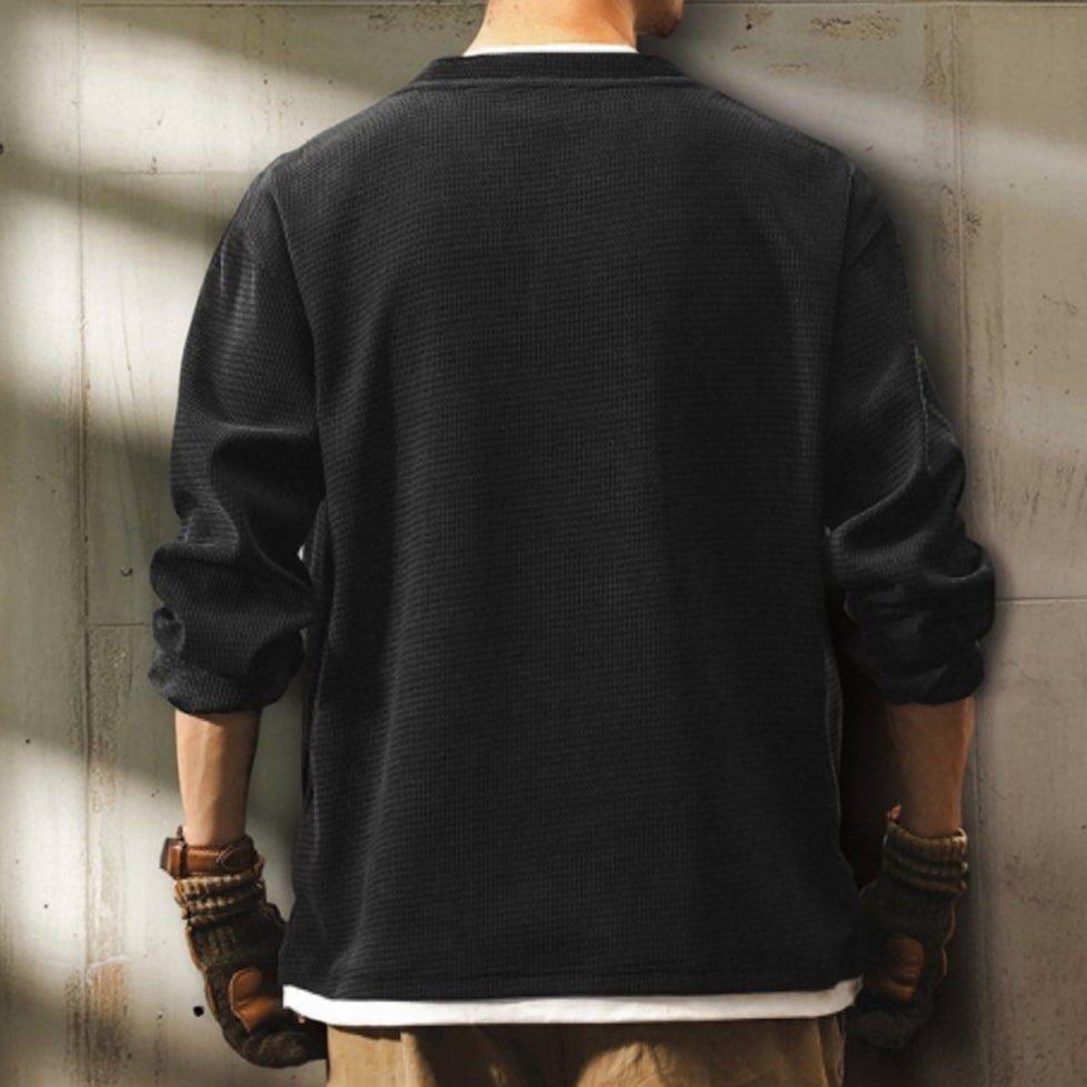 ワッフルロングスリーブシャツ